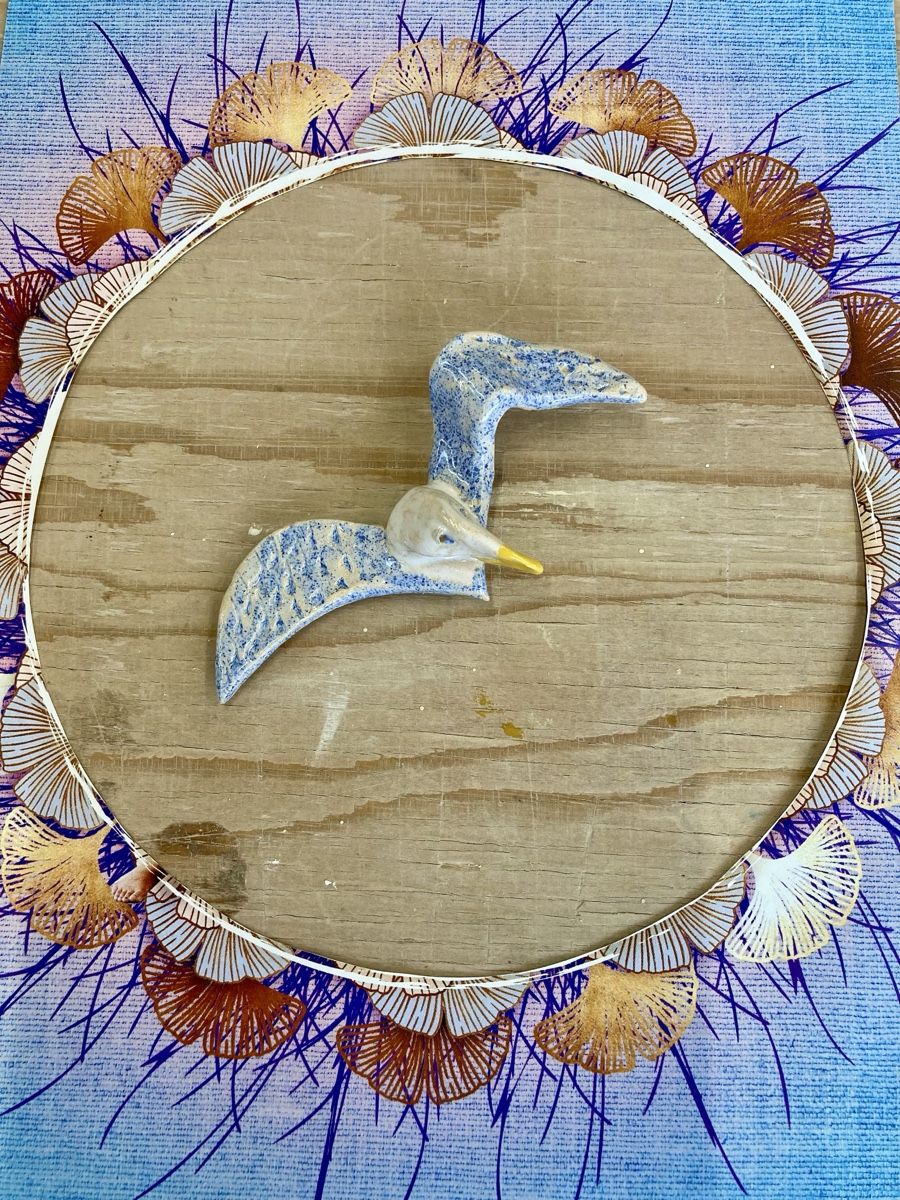 Spille & Fermagli: Broche Mouette - pièce unique artisanal – Nuovo e nell'imballaggio originale da Chézard-St-Martin venduto da timogabychou