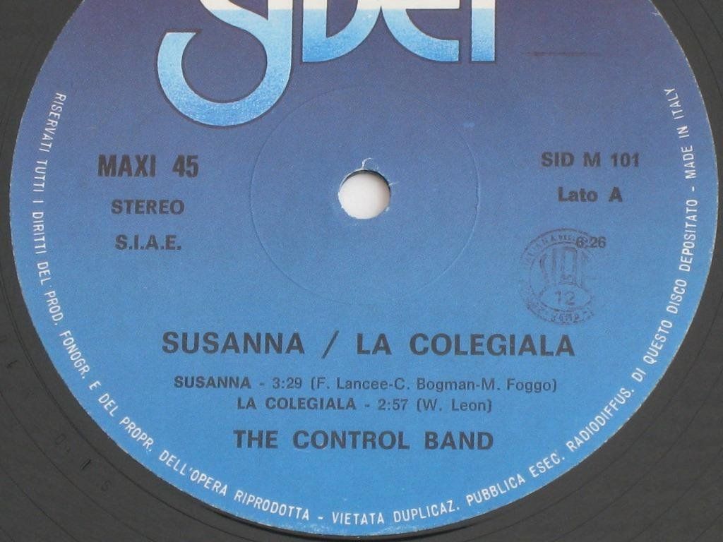 Dischi in vinile: MAXI - THE CONTROL BAND - SUSANNA – Usato da Steckborn venduto da Quo7 1