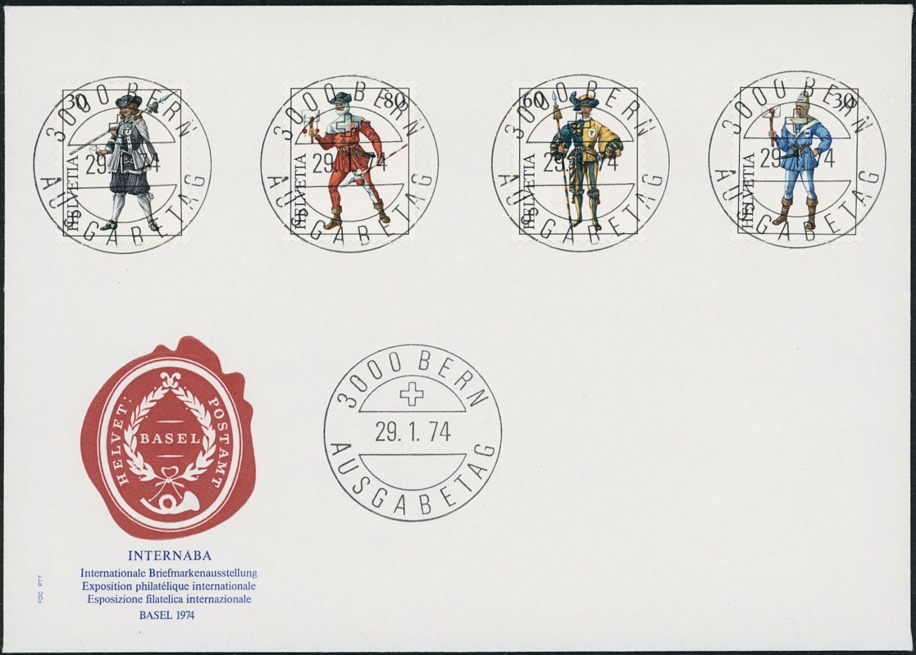 Couverts & Versandtaschen: 1974 - Internaba - Ersttagsbrief FDC - Ersttag Voll Stempel – Gebraucht aus Schindellegi von leecollect