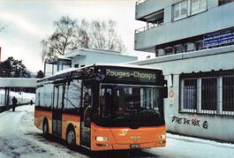 Postauto Voiture postale Auto Postale PTT Foto Rouges Champs
