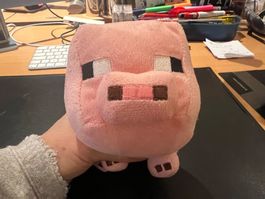 Minecraft Stofftier Schwein, super Zustand, für Sammler!