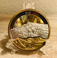 🇨🇭Schweizer Berge vergoldete Medaille * Die Rigi *