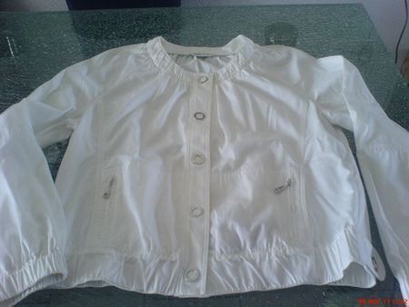 neue weisse,leichte FRANK WALDER Jacke