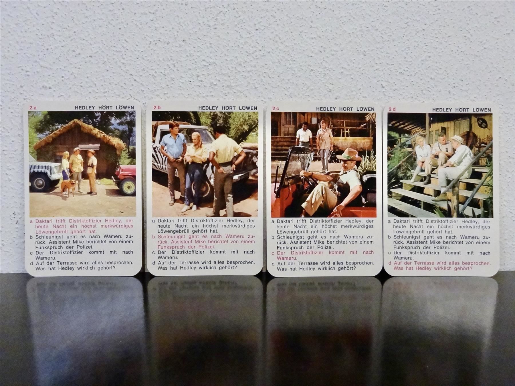 Giochi: schönes altes Quartett DAKTARI 2 – Usato da Kerzers venduto da wisaundso 5