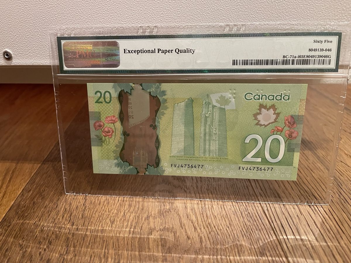 Billets de banque: Kanada 20 Dollar 2012 Polymer PMG 65 EPQ Gem Uncirculated – Neuf (Voir description) à Kaltbrunn par Banknotes 1