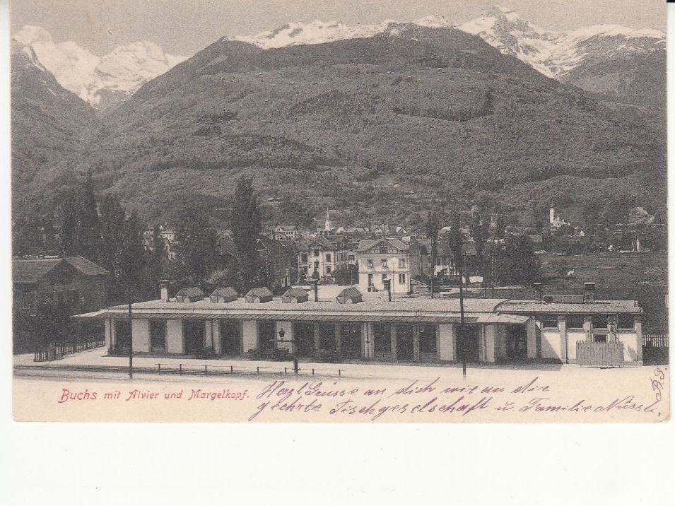 Ansichtskarten: Buchs 1905 – Gebraucht aus Bürglen TG von StampGraf