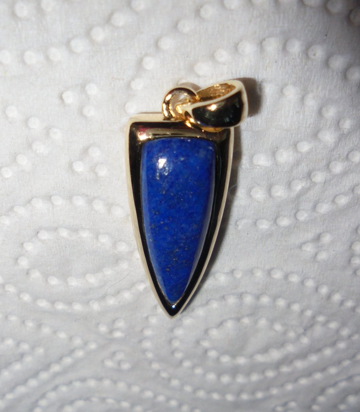 Anhänger: Echtschmuck: Lapislazuli-Silberanhänger, vergoldet – Neu (gemäss Beschreibung) aus Zuchwil von maumauchi 3