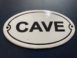 Emailschild/Keller/Cave/Oval/Antik