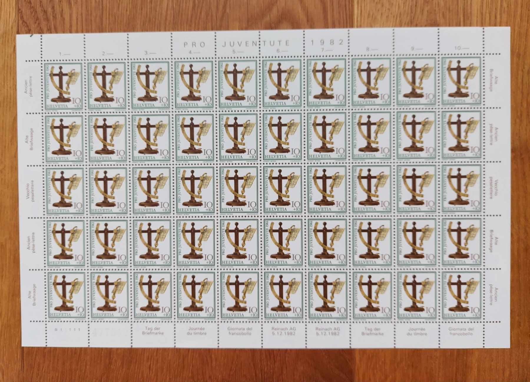 Tutti i francobolli: Postfrisch, gültige Schweizer Frankatur, Briefmarkenbogen – Nuovo e nell'imballaggio originale da Heiden venduto da ber_b77f
