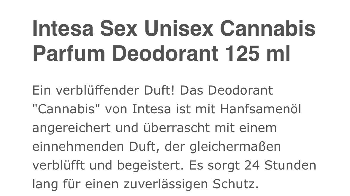 Altro per la cura del corpo: 6x Intesa Unisex Deo – Nuovo (secondo la descrizione) da Winterthur venduto da Bilure 6