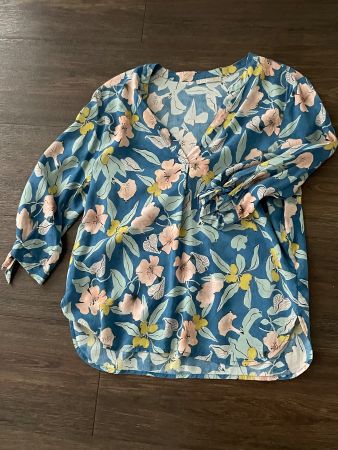 Bluse NILE floral Gr. S leicht Lyocell für Frühling/Somme...