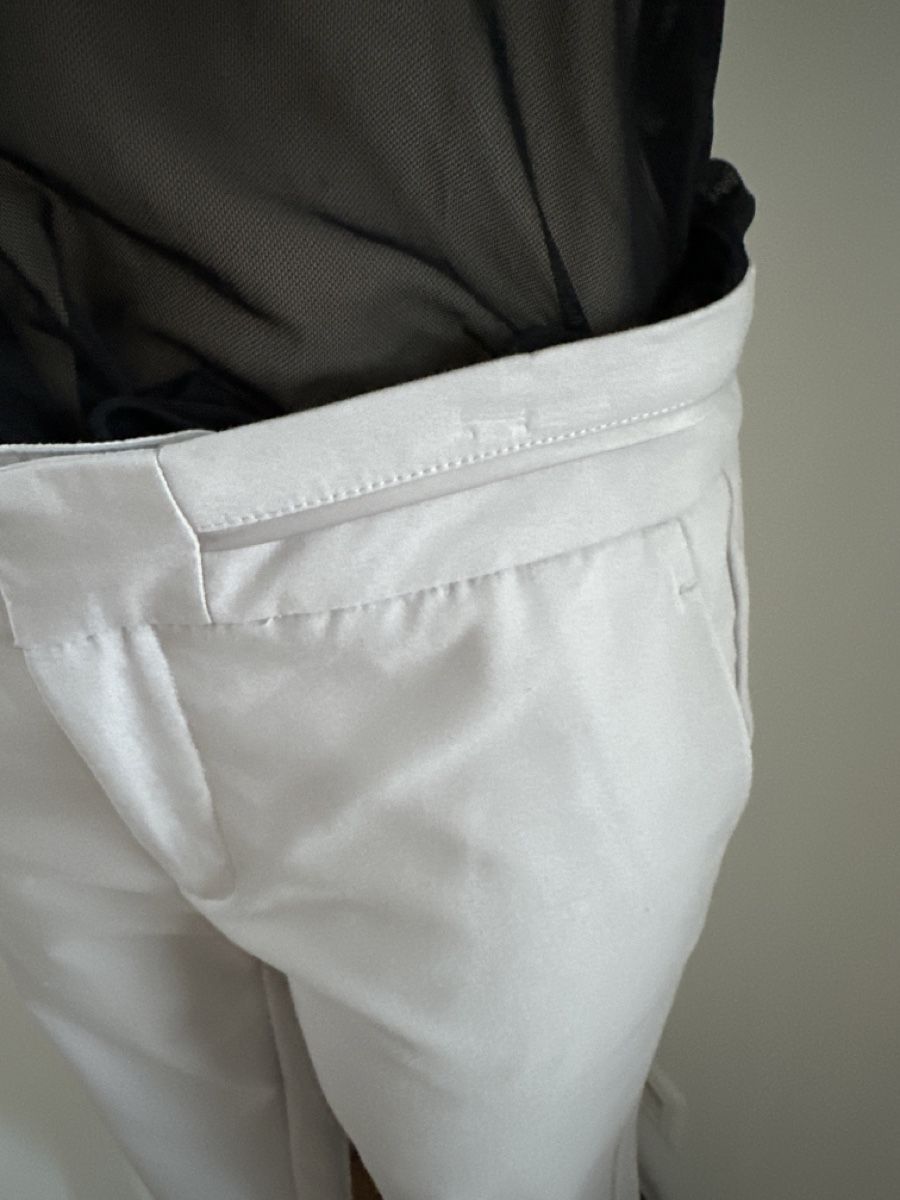 Mango Pantaloni: Elegante Mango Stoffhose hellgrau Gr. 38 – Usato da Chur venduto da Renibe 2