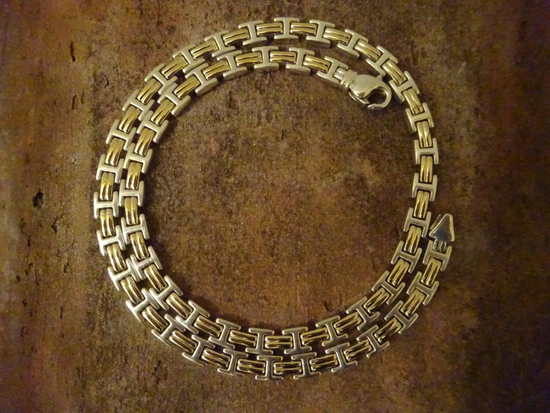 Catenine: Kette Bicolor Buchstabe "H" / 925 Silber – Usato da Esslingen venduto da FetteSchnecke 2