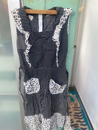 Vintage Kleid schwarz/weiss Gr.S