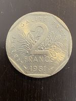 France, 2 FF 1981 nickel 