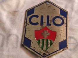 plaquette de cadre vélos farrader Cilo Lausanne collector 