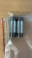 2x Rohrnippel verzinkt 1/2" Zoll 60mm lang Sanitär Heizung