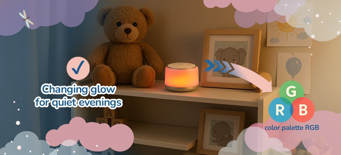 Lampen: Lullumo LED-Einschlaflicht mit Geräuschfunktion – Neu und originalverpackt aus Dietlikon von Salesmax 5