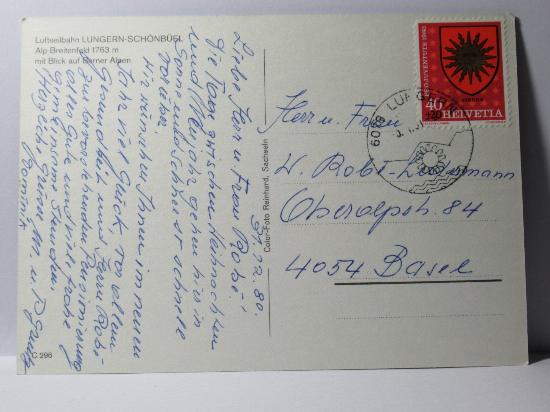Cartoline postali: Luftseilbahn Lungern - Schönbühl – Usato da Grenchen venduto da frechri 1