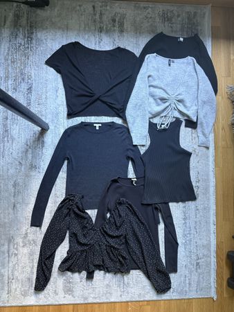 7 x H&M items in superb condition, size S 🤍🖤