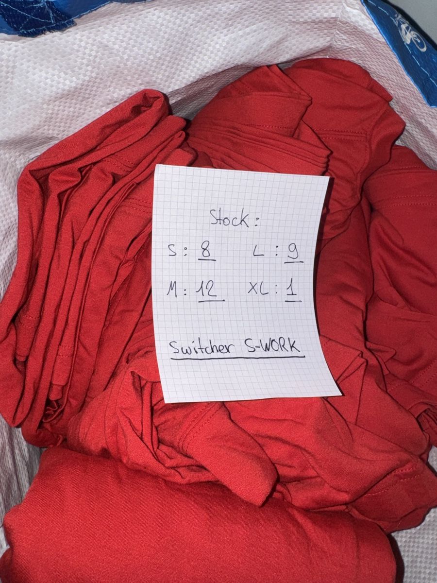 Switcher T-Shirts: 30PCS Switcher S-Work Lot different sizes rouge red rot – Neu und originalverpackt aus La Neuveville von William_T 3