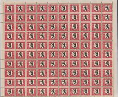 1928, J47 (St. Gallen) kompl. 100er Bogen postfr.** K: 100.-