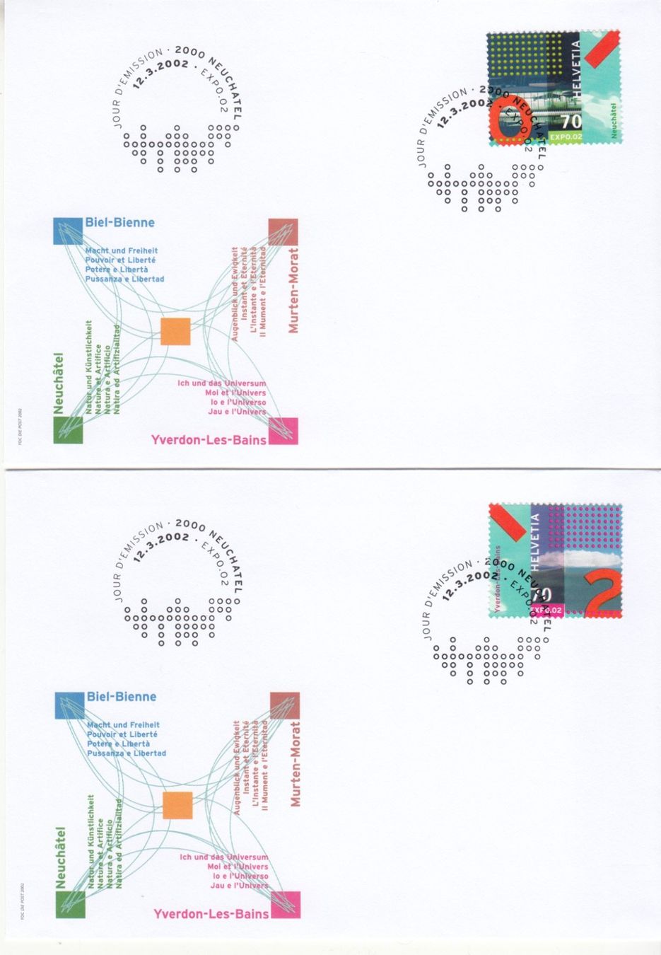 Tutti i francobolli: SBK 1041 - 1044 FDC einzeln – Usato da Bürglen TG venduto da StampGraf 2