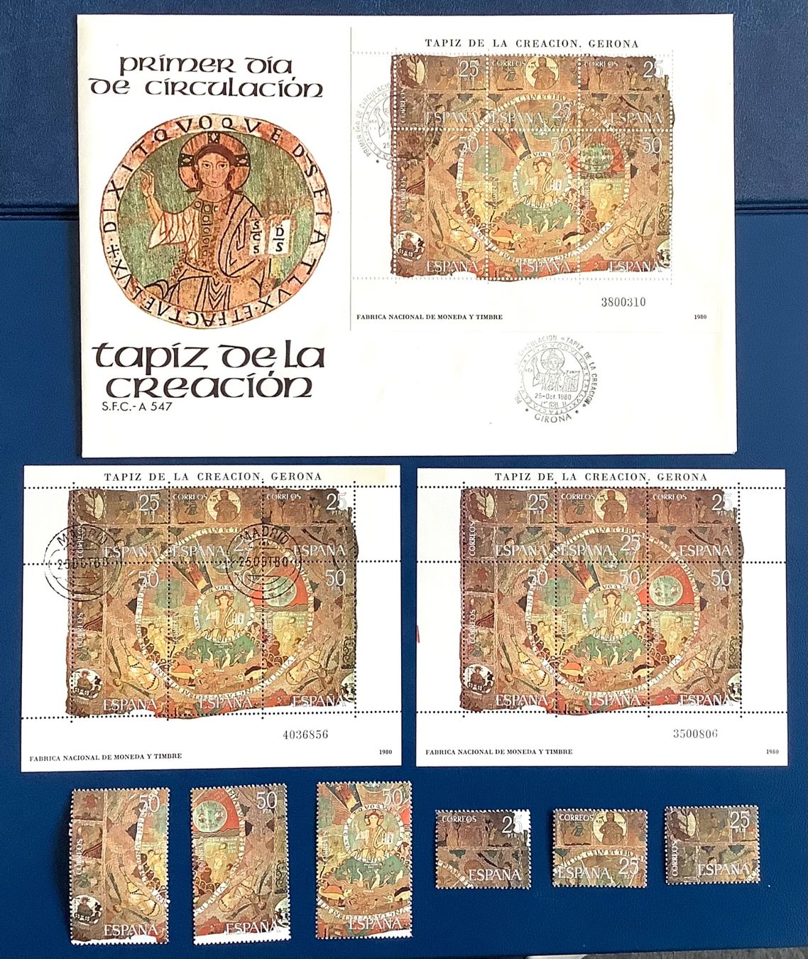 Tutti i francobolli: 1980  Spanien / Schöpfungsteppich FDC + Block **+ET + Satz** – Nuovo (secondo la descrizione) da Liestal venduto da Skunk02