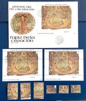 1980  Spanien / Schöpfungsteppich FDC + Block **+ET + Satz**