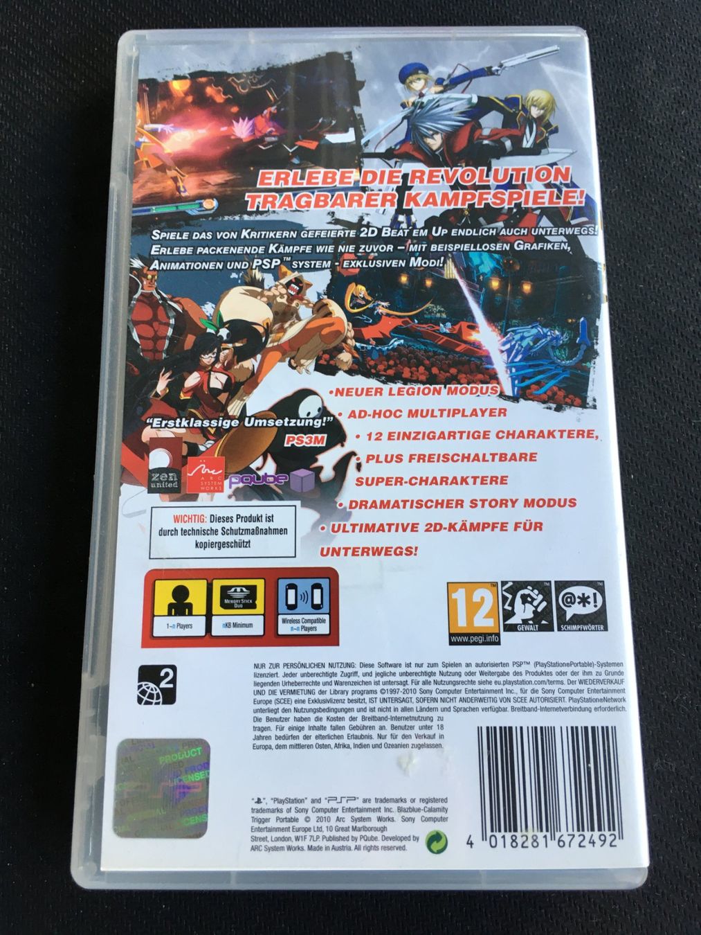 Sony Giochi: Blazblue - Calamity Trigger für PSP – Usato da St.Gallen venduto da sjosjo 1