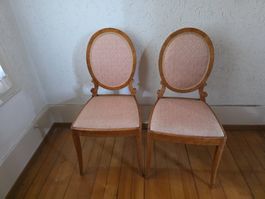 2 klassische Vintage Stühle Hocker Sessel Stuhl Holz