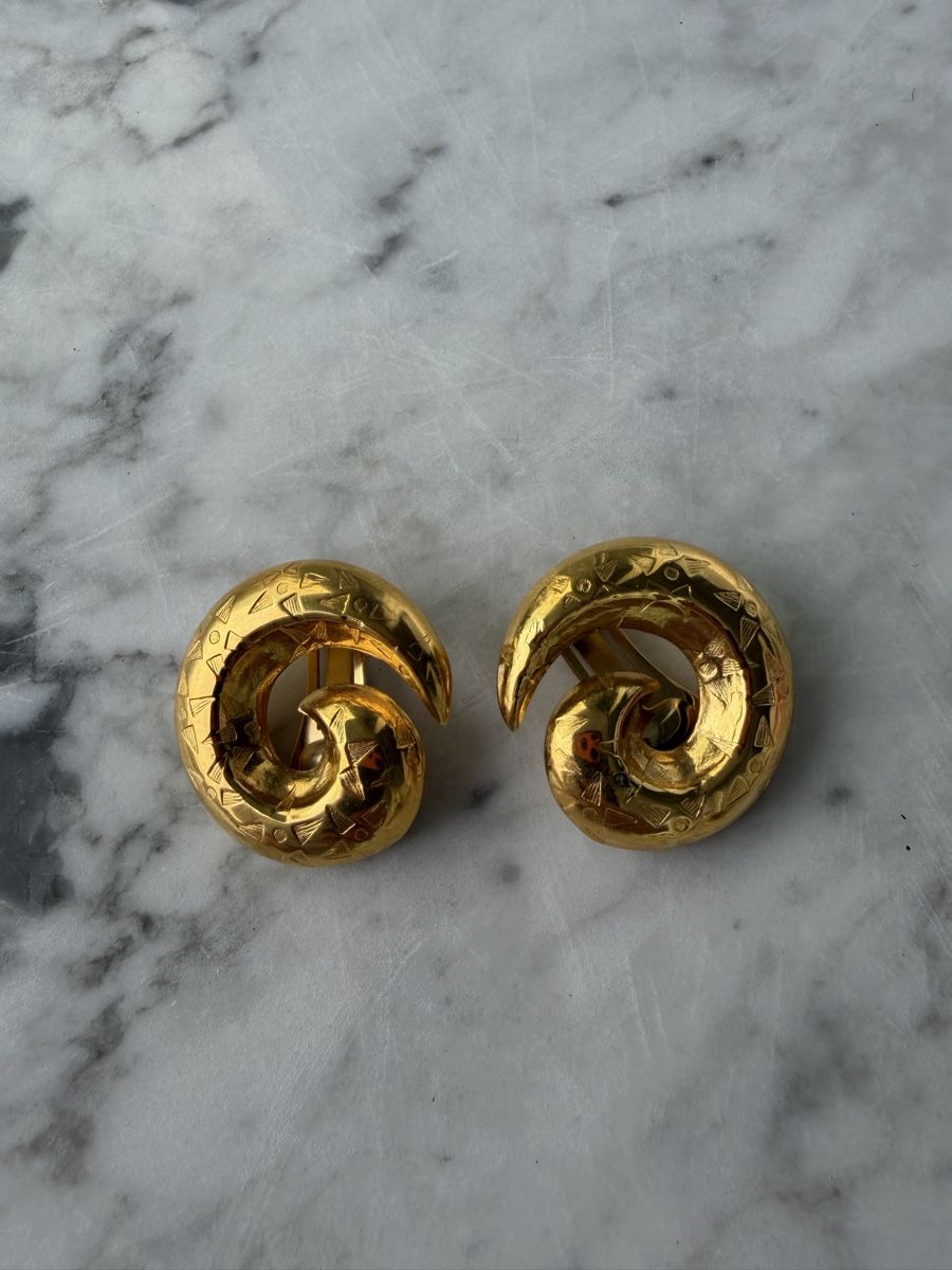 Celine Orecchini pendenti & Orecchini a lobo: Clips vintage Céline – Usato da Cressier FR venduto da Kvito4ka 8