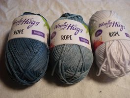 3 ganze Knäuel Rope von Wolly Hugs