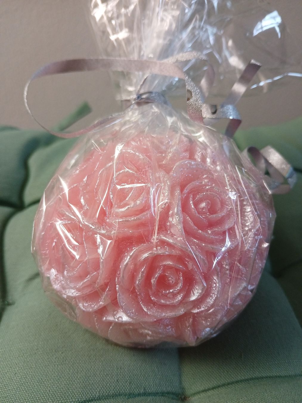 Kerzen: Rosenkerze Kugel rosa – Gebraucht aus Dietikon von inf_cd7w