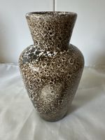 Vase braun weiss 523-18 guter Zustand Höhe  ca. 18 cm
