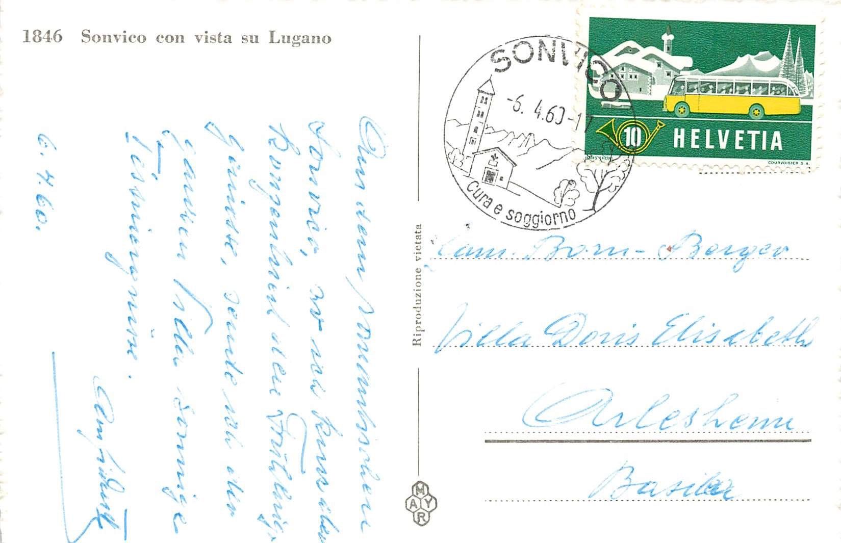 Cartoline postali: Sonvico – Usato da Biasca venduto da Blenio71 1