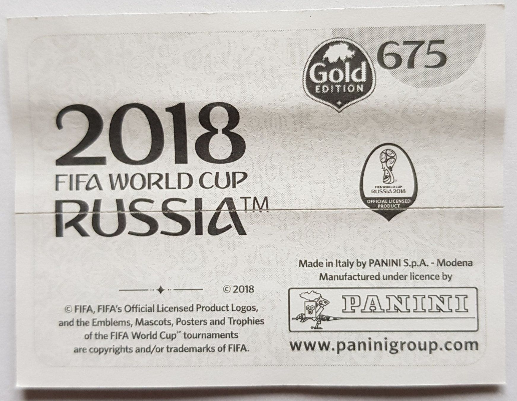 Panini Sammelbilder & Trading cards: WM 2018 Russia Legends Uruguai – Gebraucht aus Koppigen von Jsimsala 1