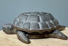 Gusseisen Schildkröte Aschenbecher vintage