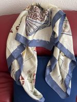 Vintage Silk Scarf Floral Print Spring Accessory Style