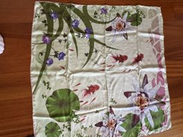 Versace Silk Scarf - Elegant Floral Design, Spring Style