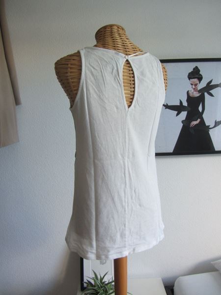 Top: Weisses Top mit Print - XS – Usato da Zürich venduto da Diazaio 3