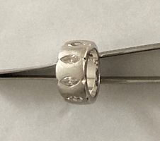 Massiver 925 Silber Eternity Ring MAN 4 Zirkonia 10g Gr. 52