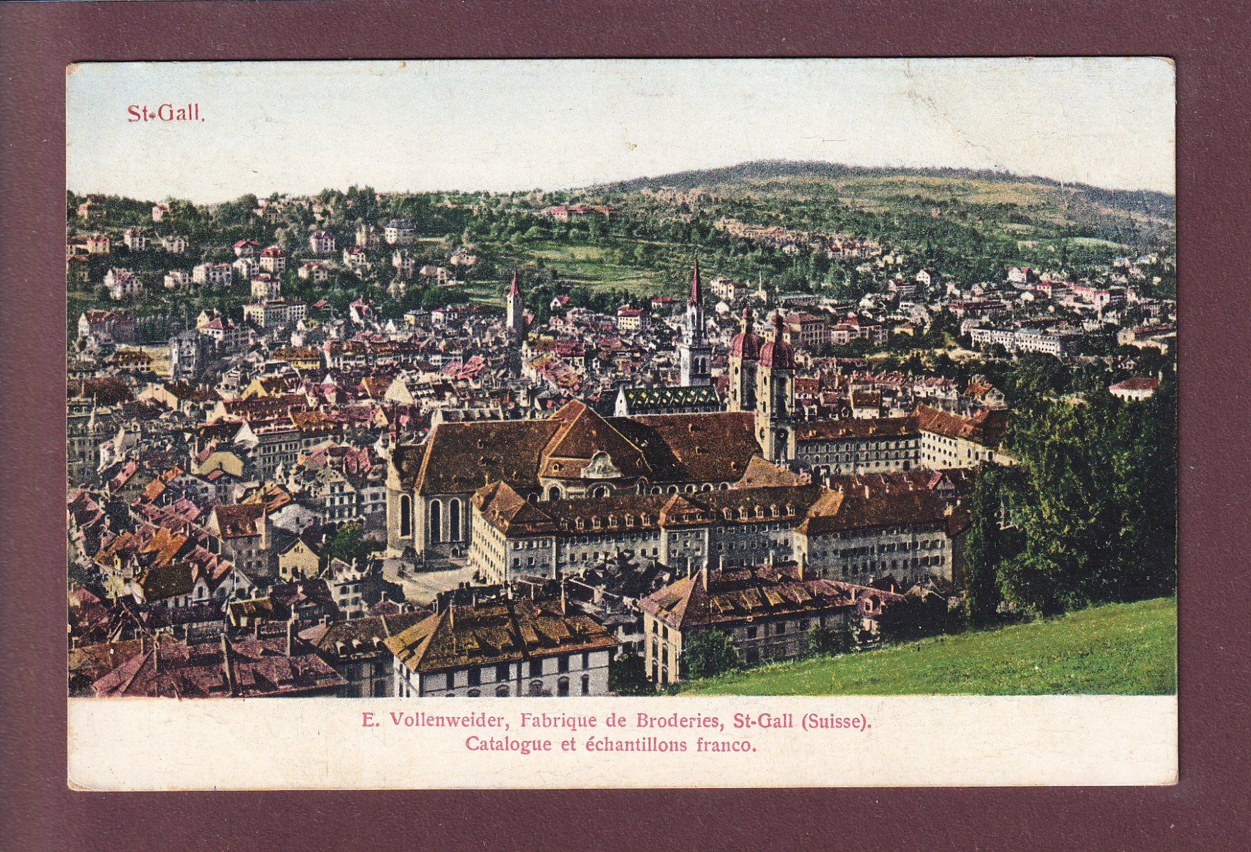 Cartoline postali: ST. GALLEN - Werbung – Usato da Pully venduto da nicecards