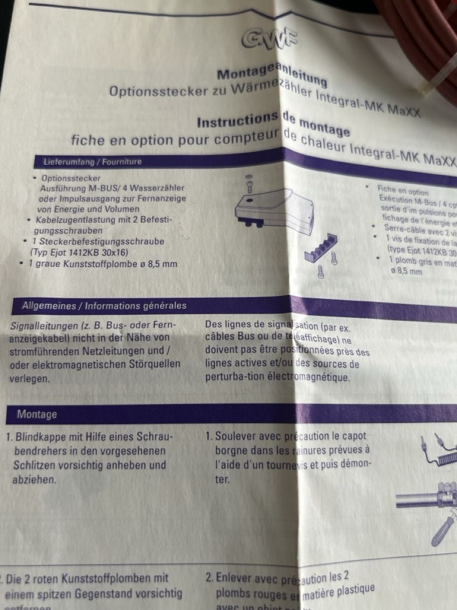 Misurare: Wärmezähler Integral-MK MaXX – Nuovo e nell'imballaggio originale da Büsserach venduto da ronnin1 2