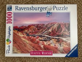 Ravensburger Puzzle 1000 Teile - Beautiful Mountains