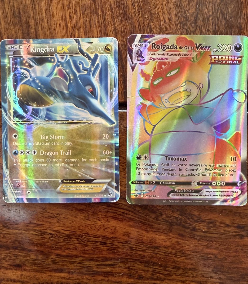 Pokémon Sammelbilder & Trading cards: Cartes Pokémon Vmax/EX/GX – Gebraucht aus Aigle von Patisserie 1