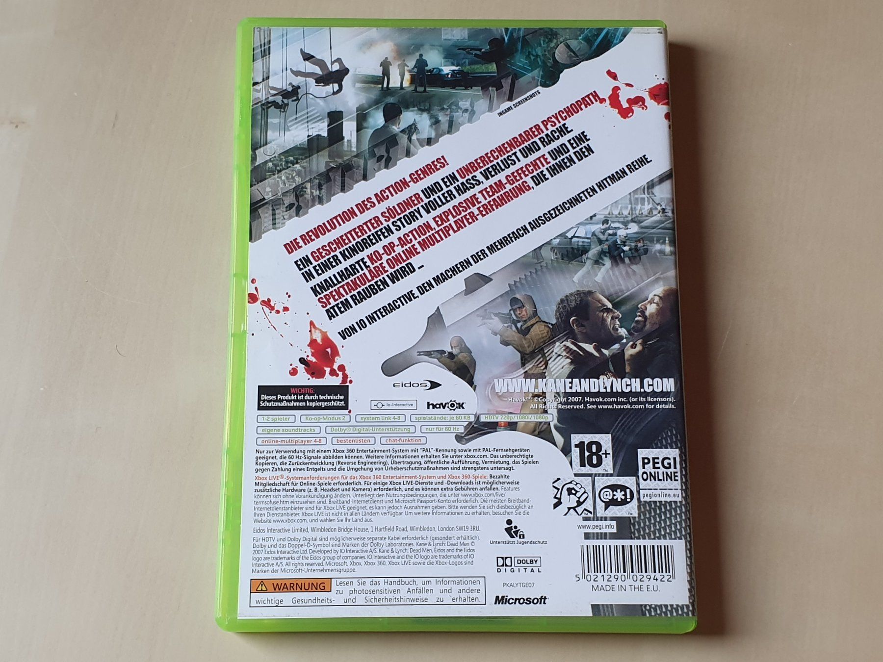 Microsoft Giochi: Kane & Lynch Dead Men – Usato da Stansstad venduto da collectorsshop 1