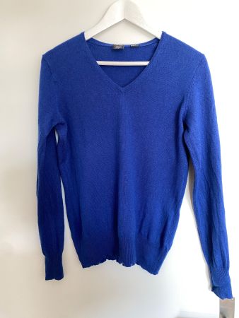 Adagio Kaschmir Seide Pullover Royalblau Gr.38 💙