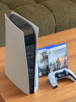 PS5 Disc + 4 jeux + manette – Très bon état
