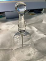 Glasglocke mit floralem und Vogel Handarbeit, Top!